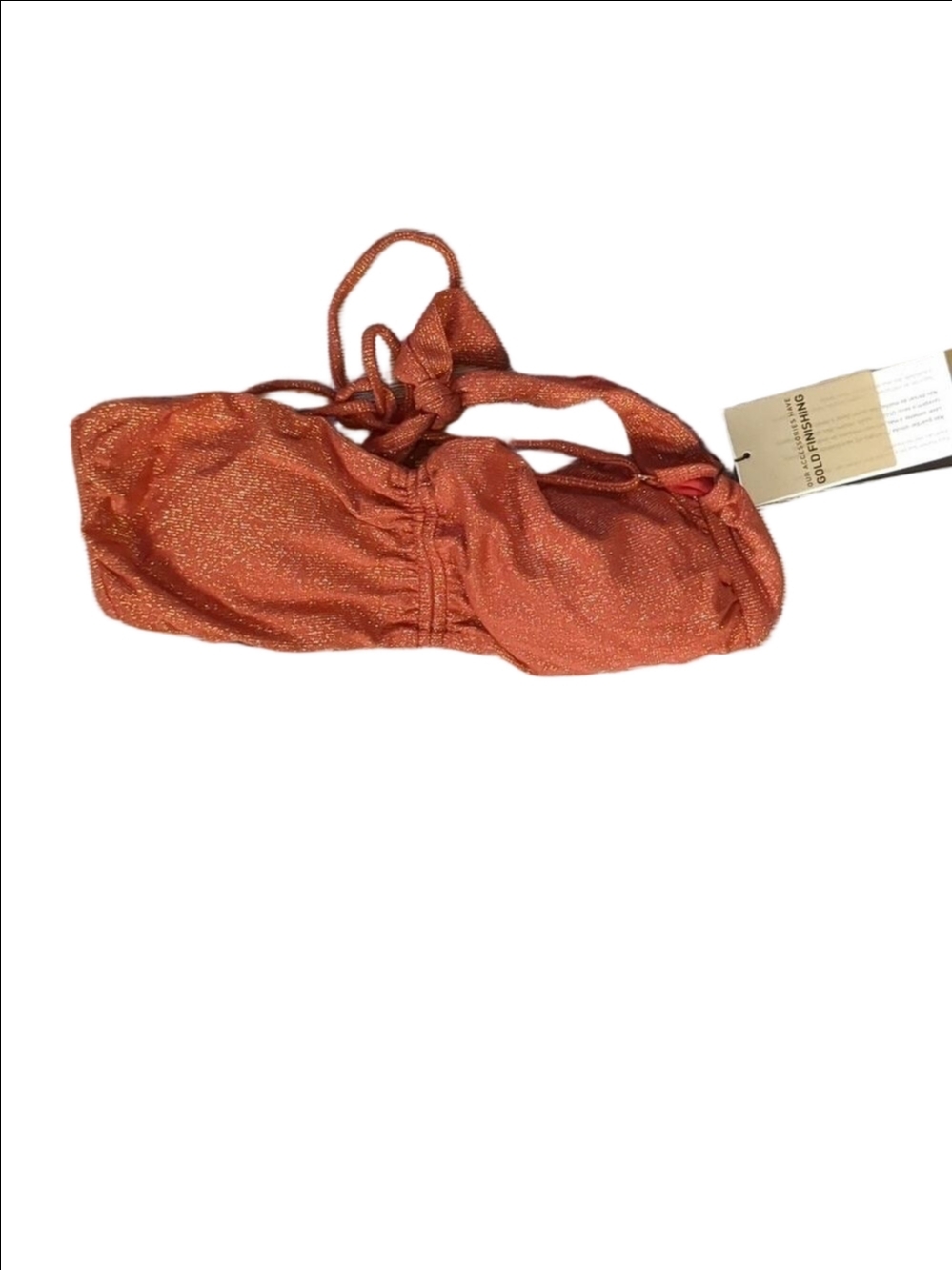 Vix Paula hermanny bronze gold color bikini top size large